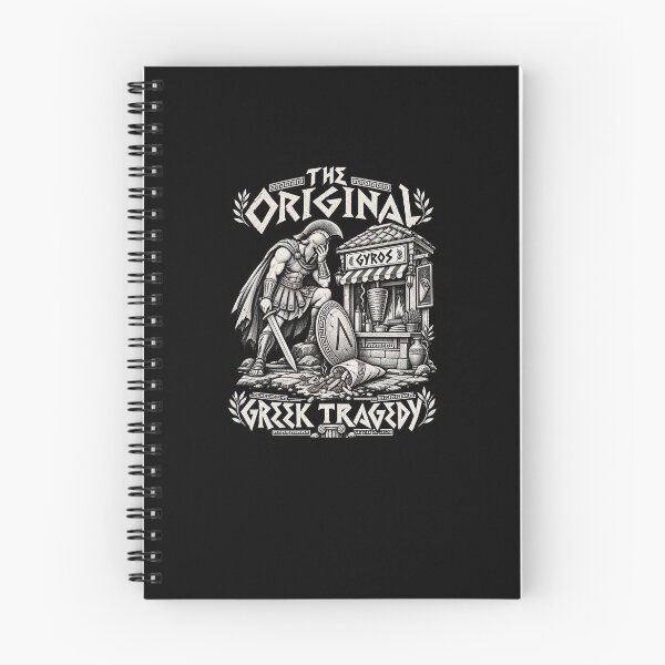 Item preview, Funny Greek Tragedy Gyros Warrior Food Humor Art designed and sold by elderberry.