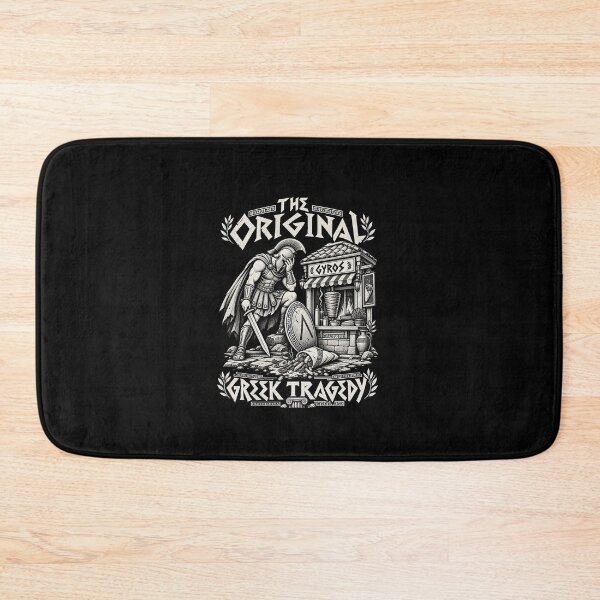 Item preview, Funny Greek Tragedy Gyros Warrior Food Humor Art designed and sold by elderberry.