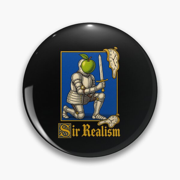 Item preview, Funny Sir Realism Knight With Melting Clocks Art designed and sold by elderberry.