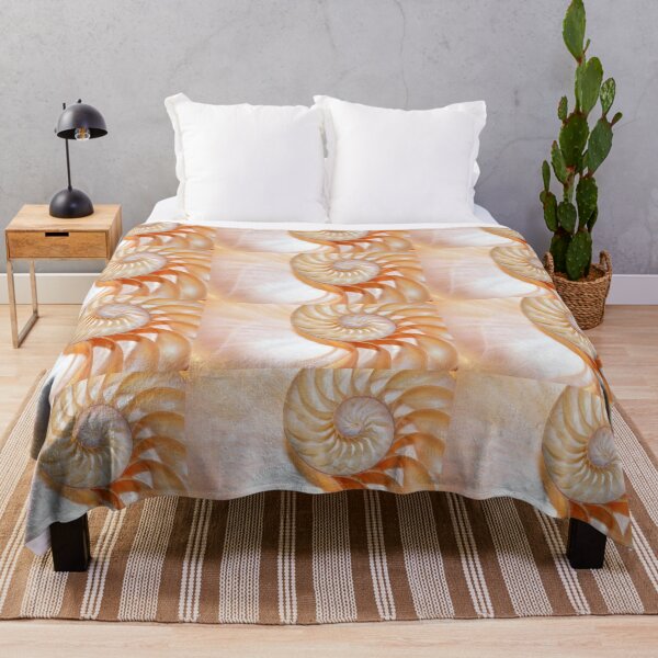 Item preview, shell Nautilus shell fibonacci golden ratio background designed and sold by cheekylorns.