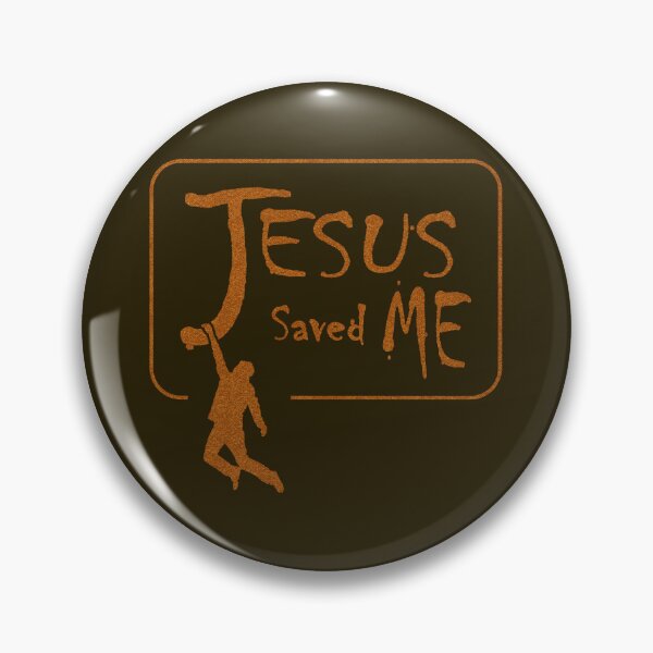 Item preview, Jesus Saved Me - Minimal Christian Typography & Faith Art | golden orange designed and sold by ZechJohnRB.