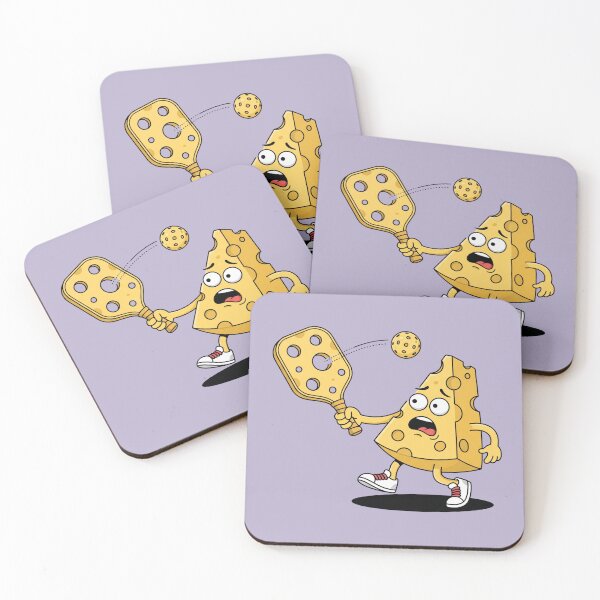 Item preview, Funny Swiss Cheese Pickleball Player Paddle Hole Fail Dink Sports Humor Pop Art designed and sold by Rare By Hero.