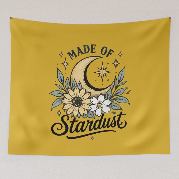 Item preview, Stardust Sunflower & Crescent Moon Graphic designed and sold by PIXTRX.