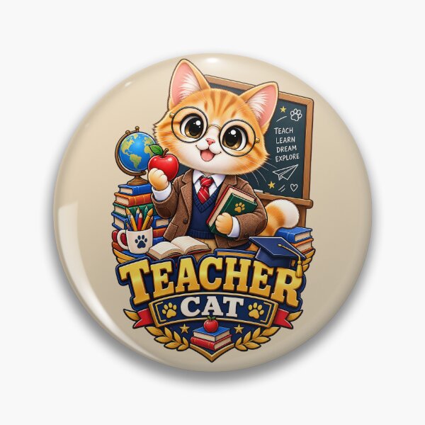 Item preview, Teacher Cat  designed and sold by Meow Story .