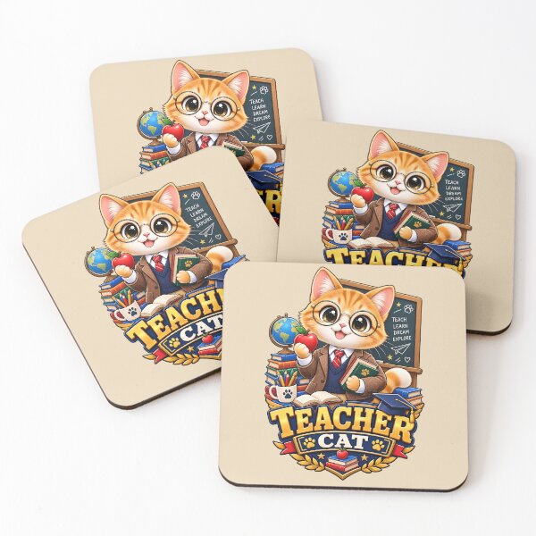 Item preview, Teacher Cat  designed and sold by Meow Story .