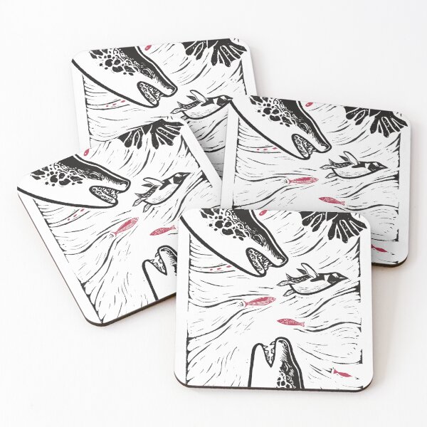 Item preview, Leopard seal mother and pup hunting designed and sold by petselkie.