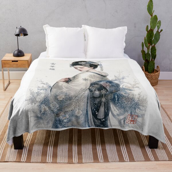 Item preview, Snow Blossom Geisha | Japanese Winter Geisha Art designed and sold by kaxymax.