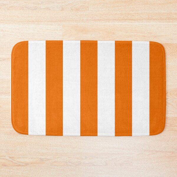 Item preview, Orange and White Cabana Stripes – Bold Coastal Pattern designed and sold by RishabhArts1.