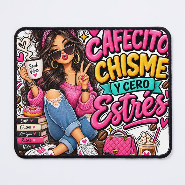 Item preview, Cafecito Chisme y Cero Estrés - Funny Latina Coffee designed and sold by ACGIMPRESIONES.
