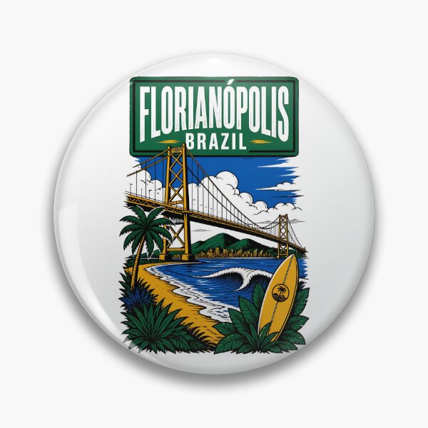 Item preview, Florianopolis Brazil Vintage Travel Tourism designed and sold by TravelersGems.