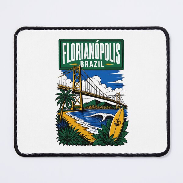 Item preview, Florianopolis Brazil Vintage Travel Tourism designed and sold by TravelersGems.