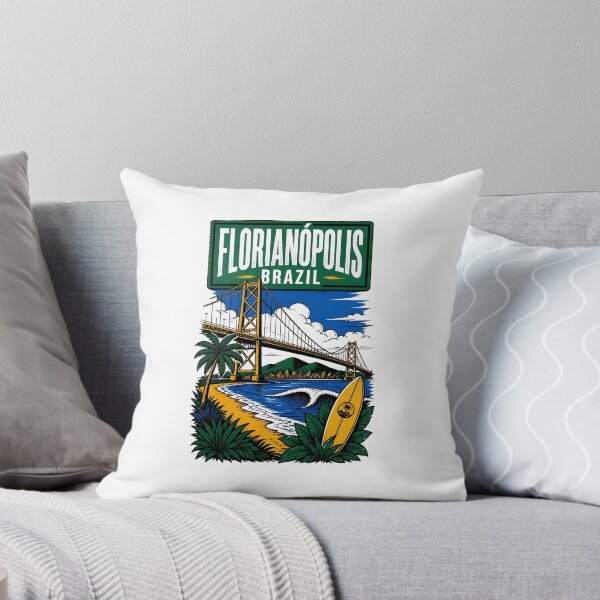 Item preview, Florianopolis Brazil Vintage Travel Tourism designed and sold by TravelersGems.