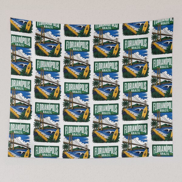 Item preview, Florianopolis Brazil Vintage Travel Tourism designed and sold by TravelersGems.