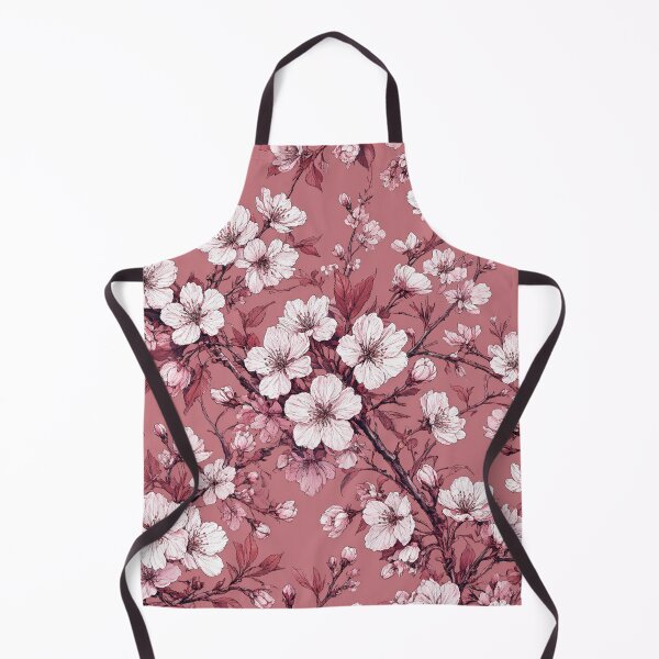 Item preview, Dusty Rose White Blossom Vintage Floral designed and sold by IntelliMindDesigns.