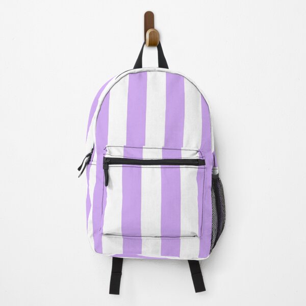 Item preview, Lavender and White Cabana Stripes – Bold Coastal Pattern designed and sold by RishabhArts1.