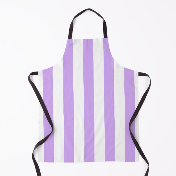 Item preview, Lavender and White Cabana Stripes – Bold Coastal Pattern designed and sold by RishabhArts1.