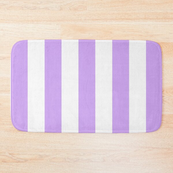 Item preview, Lavender and White Cabana Stripes – Bold Coastal Pattern designed and sold by RishabhArts1.