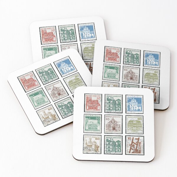 Item preview, Vintage Stamp Aesthetic – Retro Architecture & Postal Art Design designed and sold by scanusha1979.