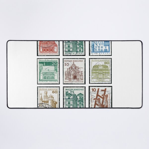 Item preview, Vintage Stamp Aesthetic – Retro Architecture & Postal Art Design designed and sold by scanusha1979.