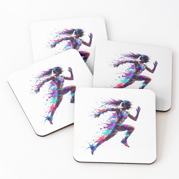 Item preview, Speed & Motion –  colorful Run Runner Running Women Female Fitness designed and sold by SOUFIANE1991.