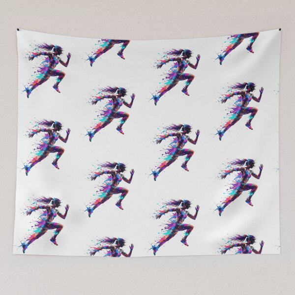 Item preview, Speed & Motion –  colorful Run Runner Running Women Female Fitness designed and sold by SOUFIANE1991.