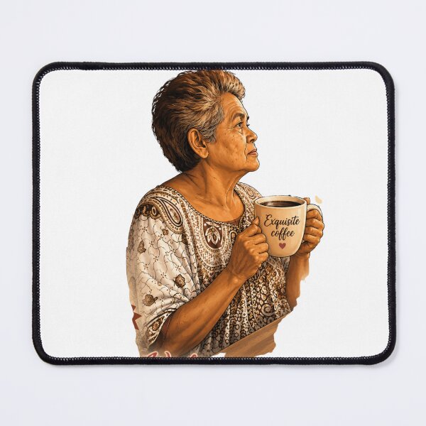 Item preview, Exquisite Coffee- Elegant Mother Portrait Art designed and sold by LC&LCPlatform.