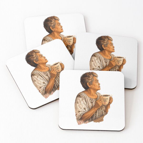 Item preview, Exquisite Coffee- Elegant Mother Portrait Art designed and sold by LC&LCPlatform.