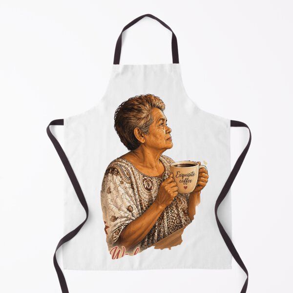 Aperçu de l'œuvre Café exquis - Portrait élégant de mère créée et vendue par LC&LCPlatform.