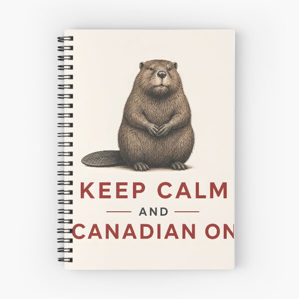 Item preview, Vintage Canadian Beaver Keep Calm and Canadian On designed and sold by Sybille-Yates.