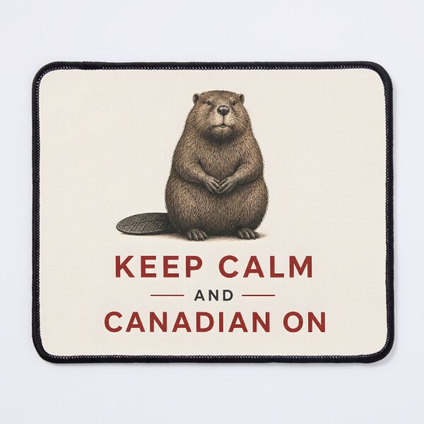 Item preview, Vintage Canadian Beaver Keep Calm and Canadian On designed and sold by Sybille-Yates.