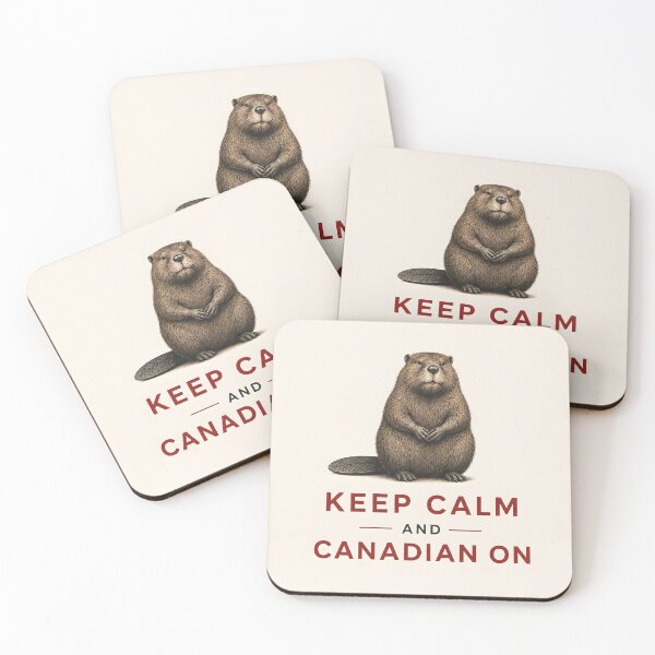 Item preview, Vintage Canadian Beaver Keep Calm and Canadian On designed and sold by Sybille-Yates.