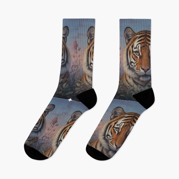 Item preview, Graphics of a slightly surreal Bengal tiger. designed and sold by Knock on my door.