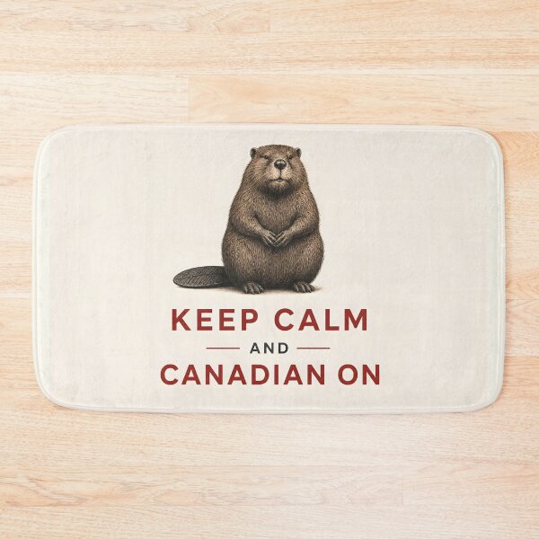 Item preview, Vintage Canadian Beaver Keep Calm and Canadian On designed and sold by Sybille-Yates.