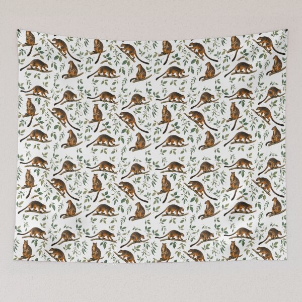Item preview, Tree kangaroo pattern with leaves in the jungle of Australia designed and sold by JVFotoArt.