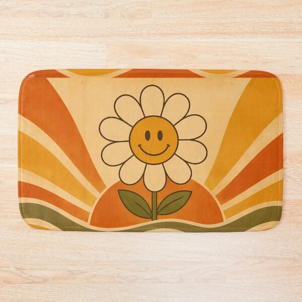 Item preview, Retro 70s Groovy Daisy Sunset - Vintage Floral Poster Wall Art designed and sold by Day Dreamer.