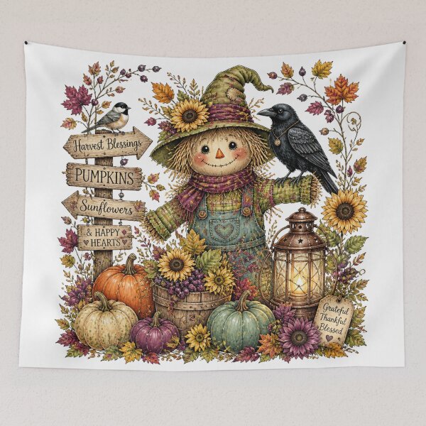 Item preview, Happy hearts scarecrow designed and sold by Talpha.