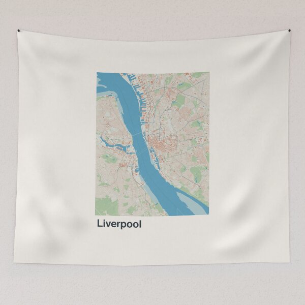 Item preview, Liverpool Minimalistic Map Art designed and sold by MapsNerd.