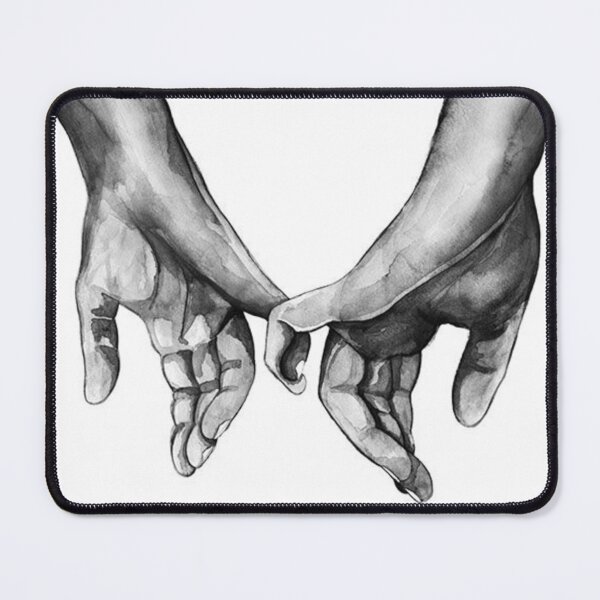 Item preview, Holding Hands House Gift Original Custom Love Couples Poster Wall Art Tee Design designed and sold by Cool Robot Bro..