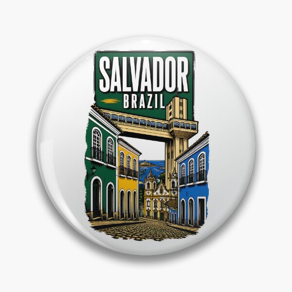 Item preview, Salvador Brazil Vintage Travel Tourism designed and sold by TravelersGems.