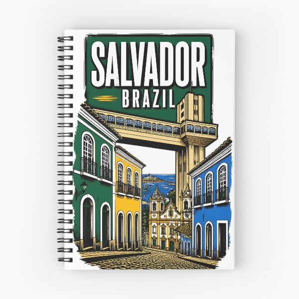 Item preview, Salvador Brazil Vintage Travel Tourism designed and sold by TravelersGems.