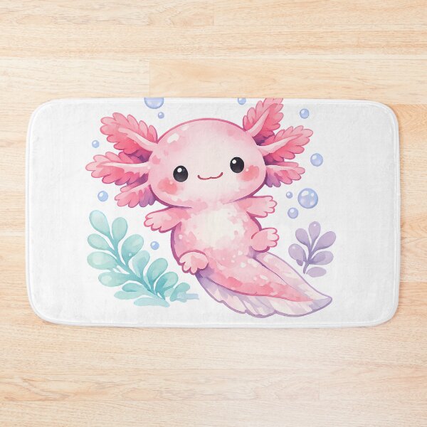 Item preview, Cute Watercolor Axolotl - Pastel Kawaii Salamander Sticker Art designed and sold by Day Dreamer.