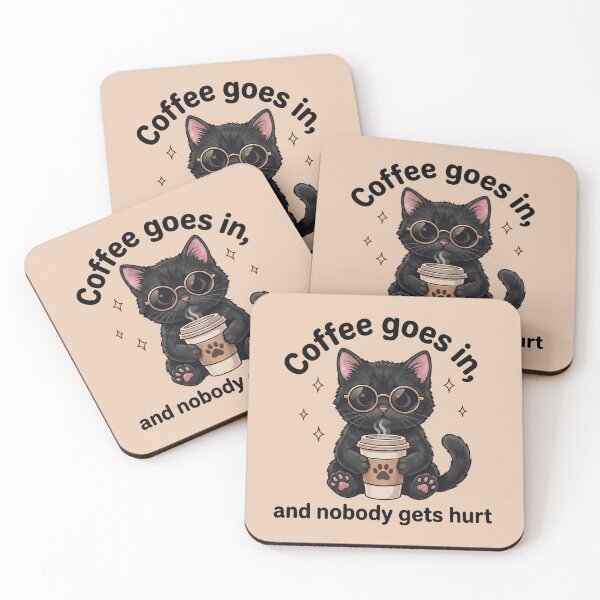 Item preview, Coffee Goes In Nobody Gets Hurt designed and sold by NadinArtStudio.