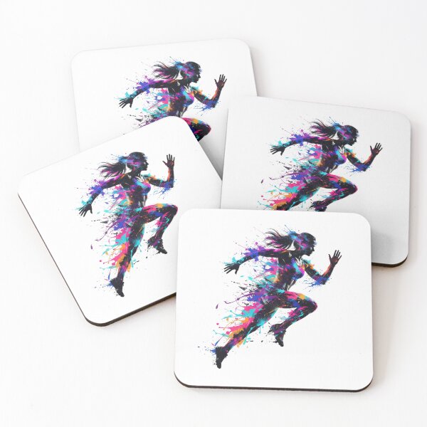 Item preview, Speed & Motion –  colorful Run Runner Running Women Female Fitness designed and sold by SOUFIANE1991.