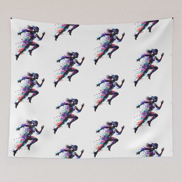 Item preview, Speed & Motion –  colorful Run Runner Running Women Female Fitness designed and sold by SOUFIANE1991.