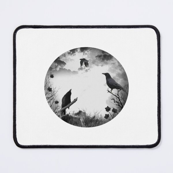 Item preview, dark gothic design with crows and black roses designed and sold by creationsforyu.