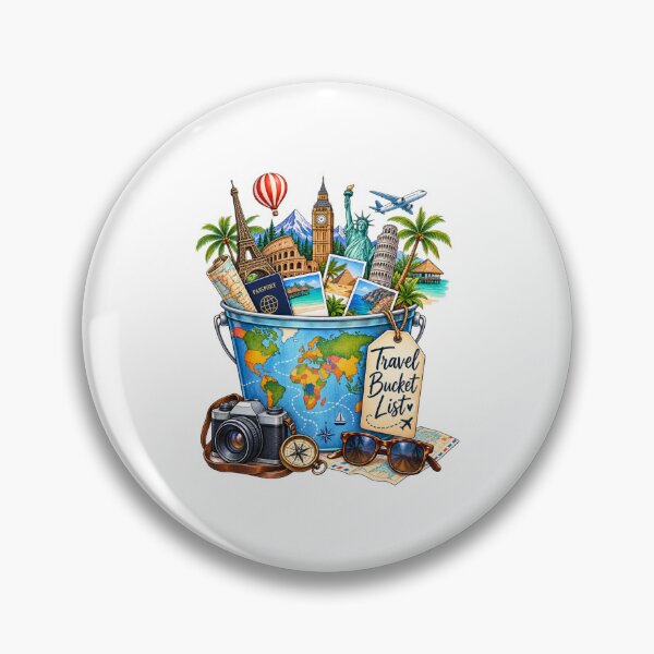 Item preview, Travel Bucket List Design, Lets Go designed and sold by CJLindy.