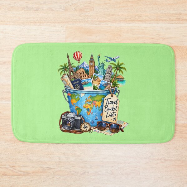 Item preview, Travel Bucket List Design, Lets Go designed and sold by CJLindy.