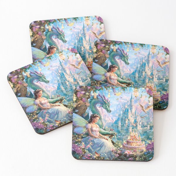 Item preview, Enchanted Fairy Dragon Birthday Kingdom designed and sold by Storybook Botanica.