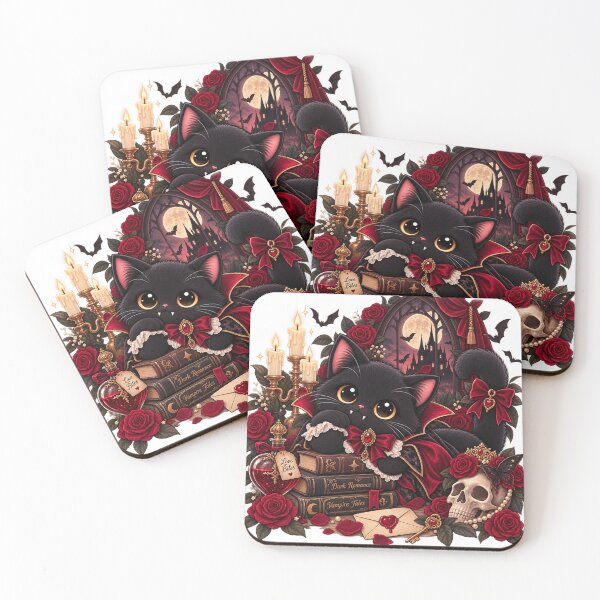 Item preview, Gothic Vampire Cat Dark Romance Books designed and sold by gvstyle.