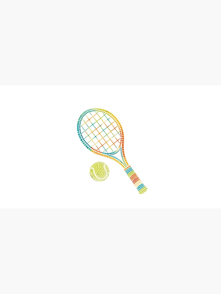 Thumbnail 3 of 3, Cap, Retro Colorful Dotted Tennis Racket designed and sold by Moizento.
